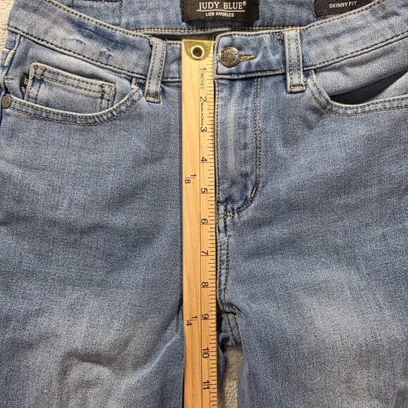 Judy Blue Jeans Womens Size 1/25 Medium Wash Mid Rise Skinny JB88206 - Picture 10 of 11